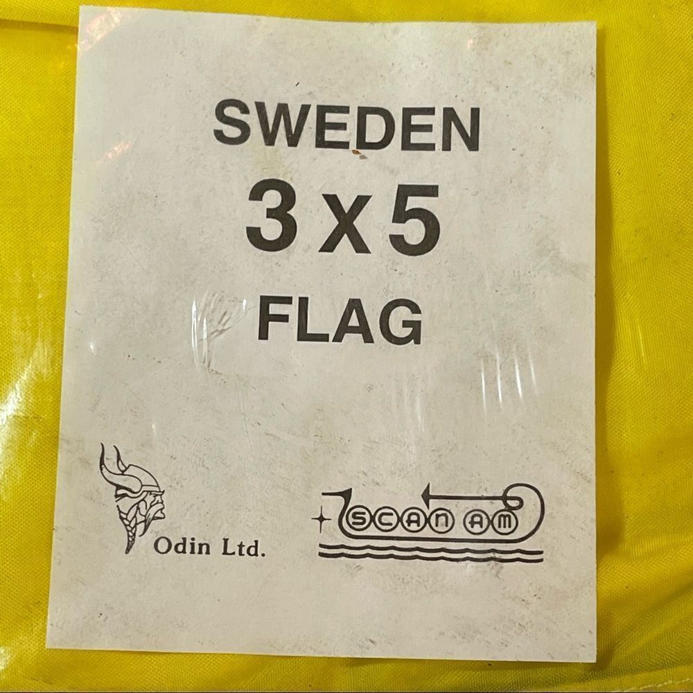 NEW Sweden Flag by Odin Ltd. ScanAm 3’x5’ - Picture 14 of 16